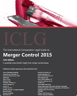 Our publication in the International Comparative Legal Guide to Merger Control 2015